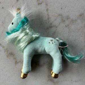 Unicorn stuffie | Mint Green Unicorn Plush with Gold Hooves by Douglas